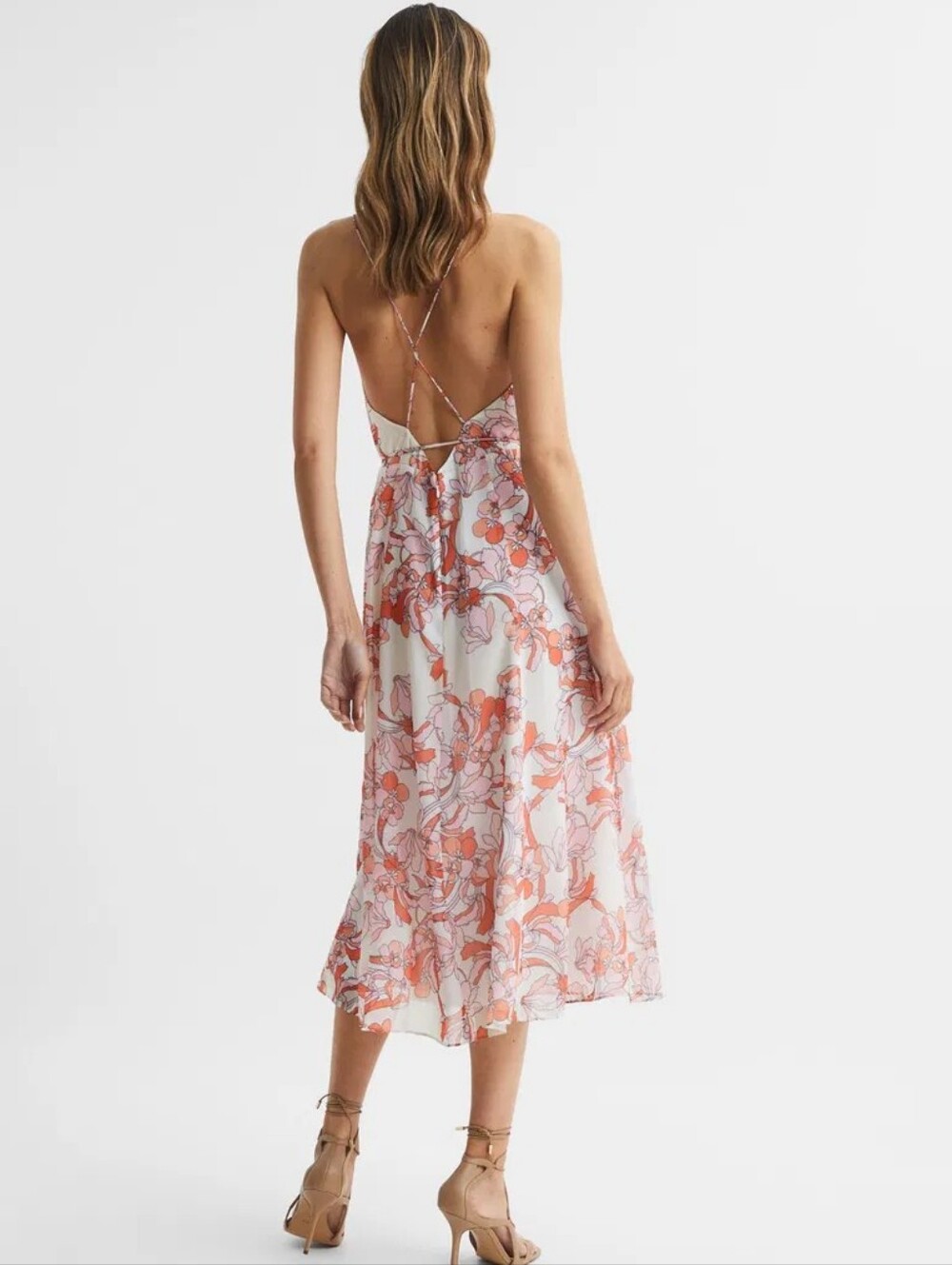 NWT REISS | $265 Pippa Floral Midi Dress - Picture 7 of 8